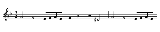 CARPENTER'S MORRIS - staff notation