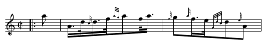 Carradale Bay - staff notation