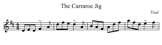 Carraroe Jig, The  - staff notation