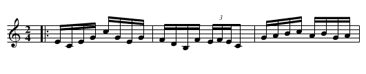 Carrasqueira, A  - staff notation