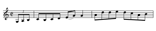 Carrigaline       (reel)      1226 - staff notation