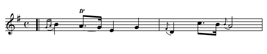 CARRON SIDE - staff notation