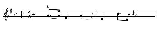 CARRON SIDE - staff notation