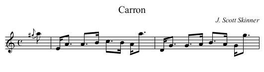 Carron - staff notation