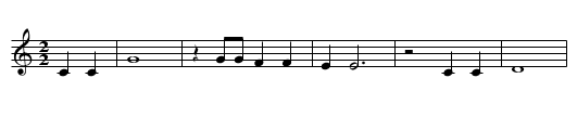 Carry It On - staff notation