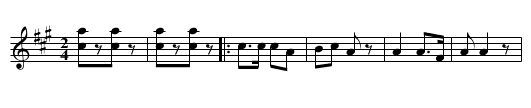 Carry the News to Mary - staff notation