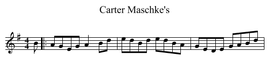 Carter Maschke's - staff notation