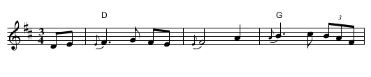 Carthy's Waltz - staff notation