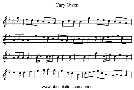 Cary Owen - staff notation