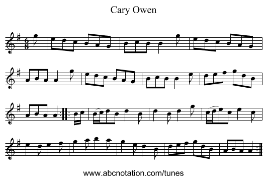 Cary Owen - staff notation