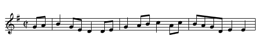 Casadh An tS&uacute;g&aacute;in - staff notation
