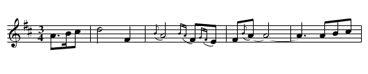 Casadh An tS&uacute;g&aacute;in - staff notation