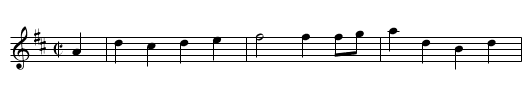 Cascade, The - staff notation