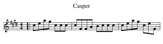 Casper - staff notation