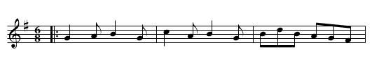 Castle down - staff notation