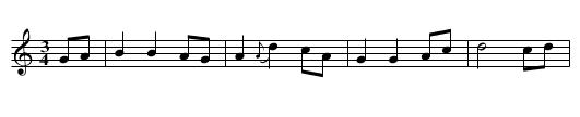 Castle Finn - staff notation