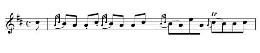 Castle Grant [3] - staff notation