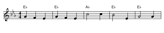 Castle In The Glen - staff notation