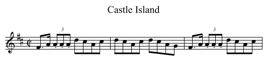 Castle Island - staff notation