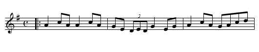 Castle Kelly reel - staff notation