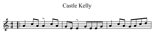 Castle Kelly - staff notation