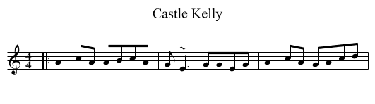 Castle Kelly - staff notation