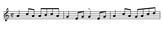 Castle Kelly - staff notation