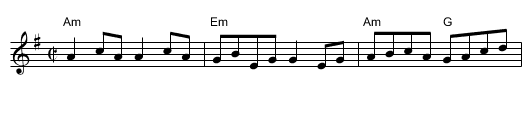 Castle Kelly - staff notation