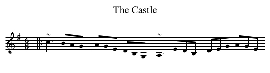 Castle, The  - staff notation