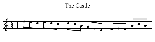 Castle, The  - staff notation