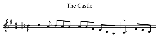 Castle, The  - staff notation