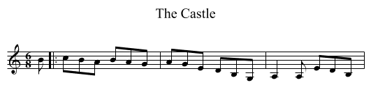 Castle, The  - staff notation