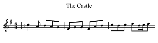 Castle, The  - staff notation