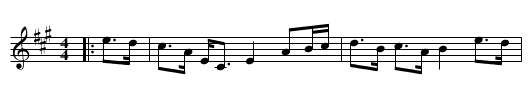 Castle Wynd - staff notation