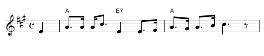 Castles in the Air   [A] - staff notation
