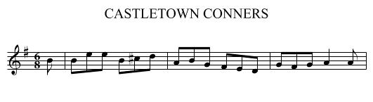 CASTLETOWN CONNERS - staff notation