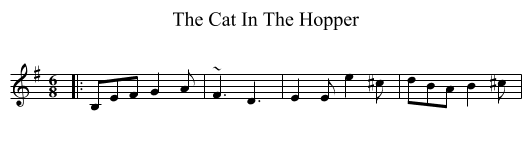 Cat In The Hopper, The  - staff notation