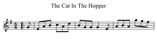 Cat In The Hopper, The  - staff notation