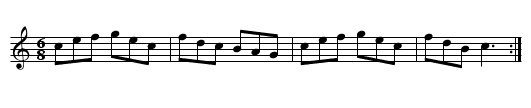 Catches and Glees - staff notation