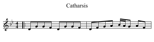 Catharsis - staff notation