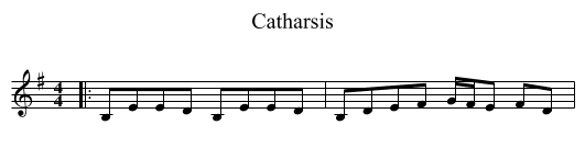 Catharsis - staff notation