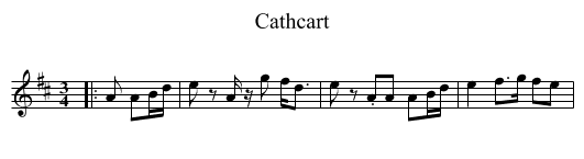 Cathcart - staff notation