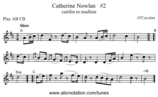 Catherine Nowlan   #2 - staff notation