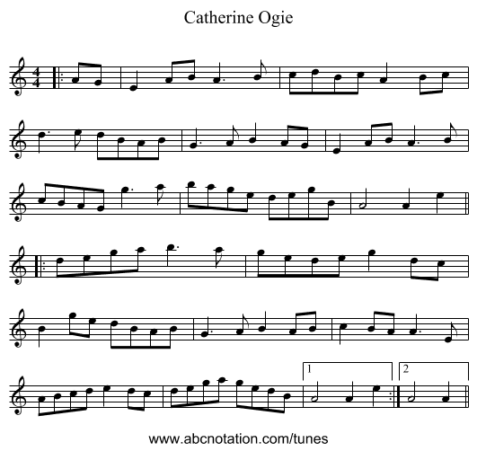 Catherine Ogie - staff notation