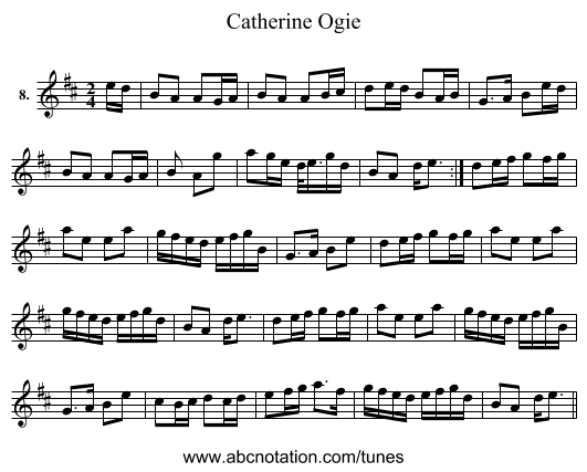 Catherine Ogie - staff notation
