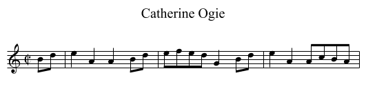 Catherine Ogie - staff notation