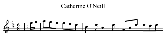 Catherine O'Neill - staff notation