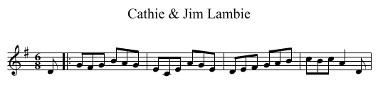 Cathie & Jim Lambie - staff notation