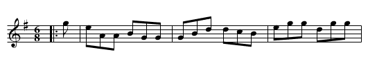 Catholic Bill's Jig - staff notation