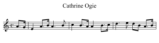 Cathrine Ogie - staff notation